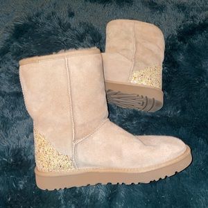 Barely Worn UGG Boots with Sparkle Accent